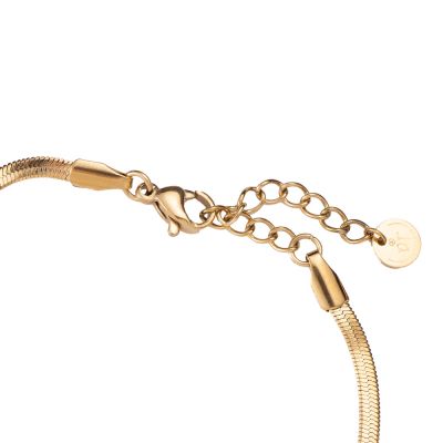 Snake Chain Armband – Goudkleurige Minimalistische RVS Armband