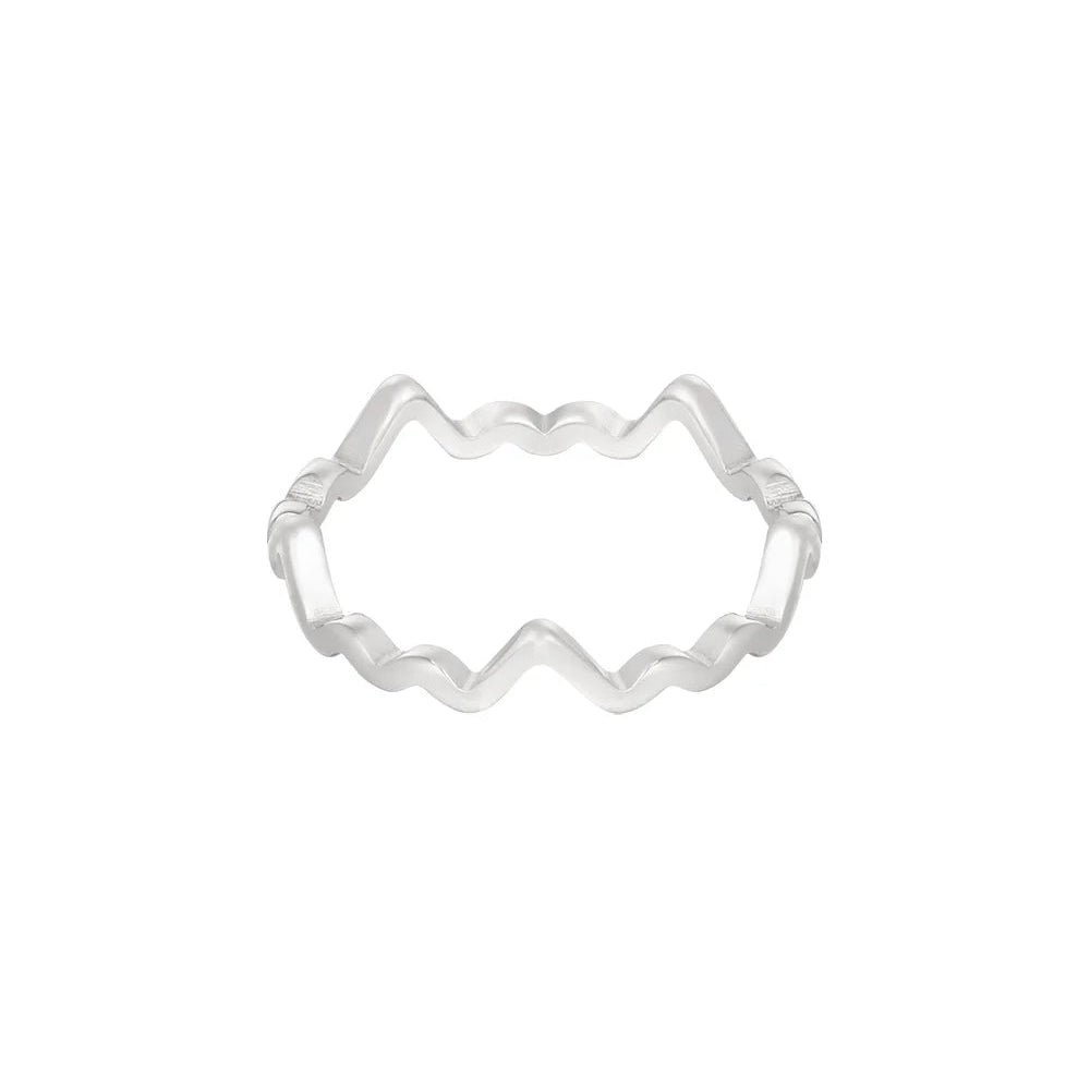 The Minimal Ring – Zilverkleurig RVS (Maat 16)