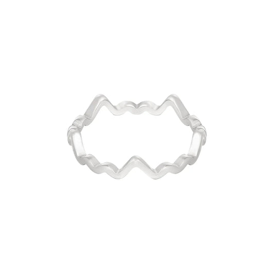 The Minimal Ring – Zilverkleurig RVS (Maat 16)