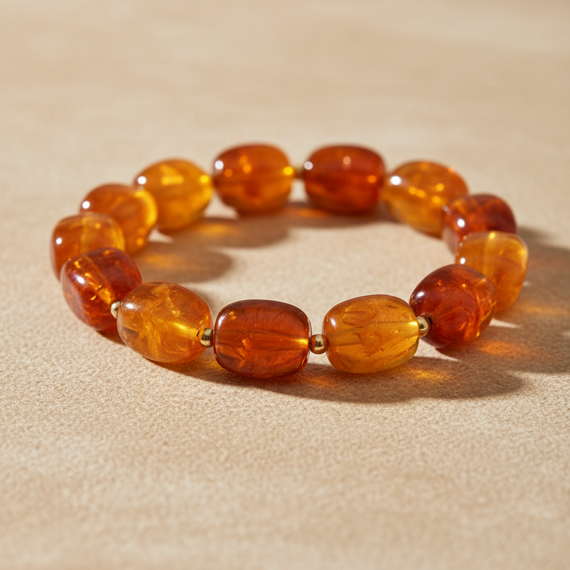 Amber kralenarmband – Pinterest productfoto