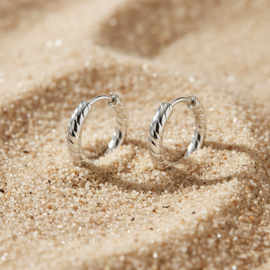 Lina Hoops zilver – Pinterest productfoto