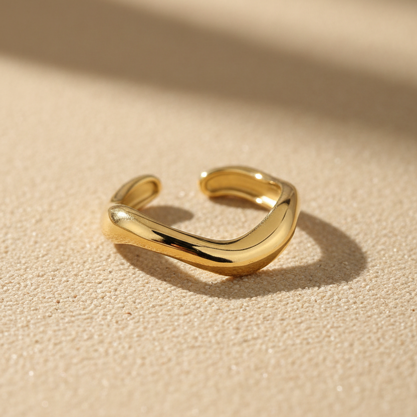 Wave ring goud – Pinterest productfoto
