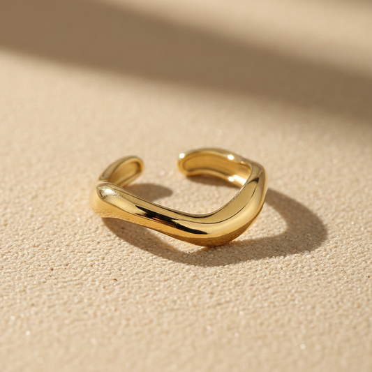 Wave ring goud – Pinterest productfoto